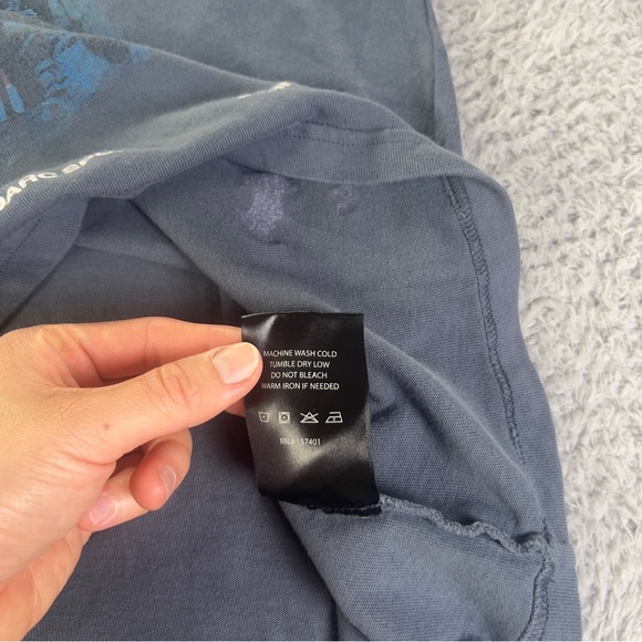 Darc Sport x Batman Shirt Mens Medium Blue Lightning Wolves Club Oversized Tee - Picture 9 of 9